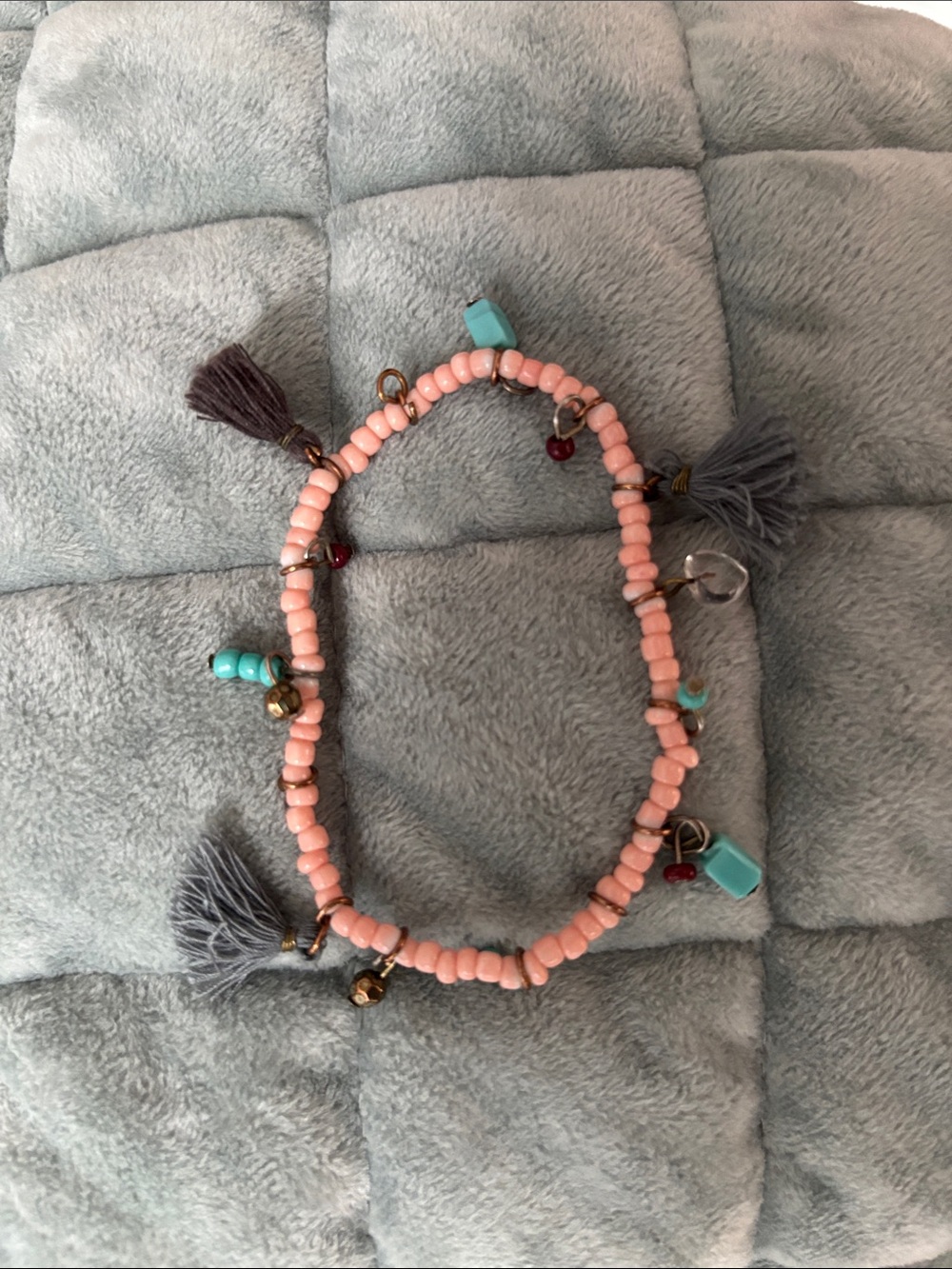 Noonday Collection Pink and Turquoise Beaded Bracelet Set